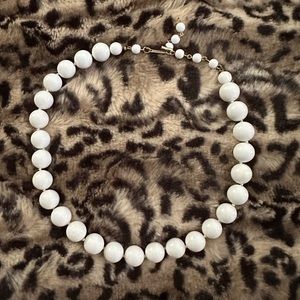 White Beaded Necklace